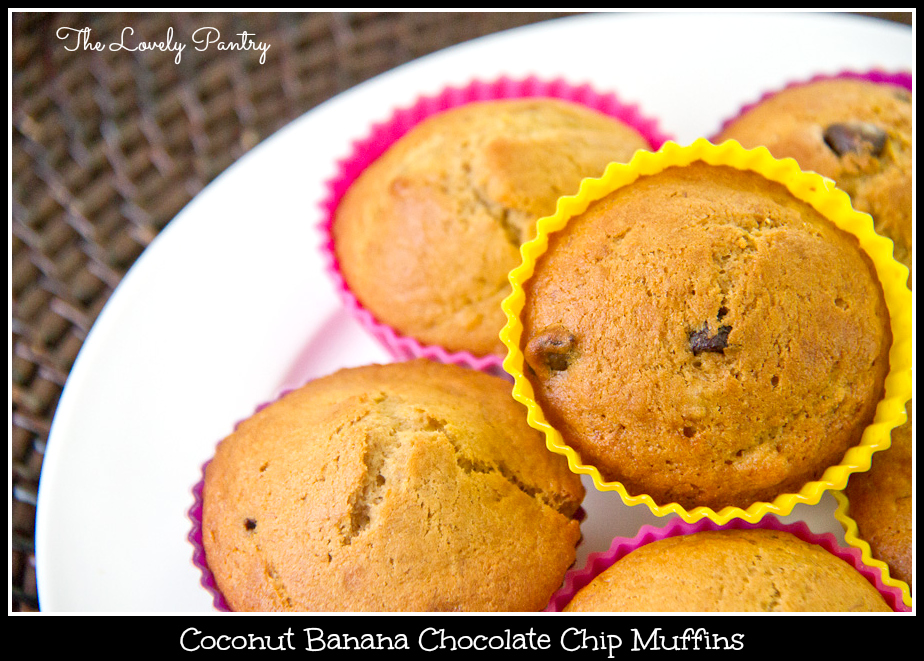 Coconut Banana Chocolate Chip Muffins_1