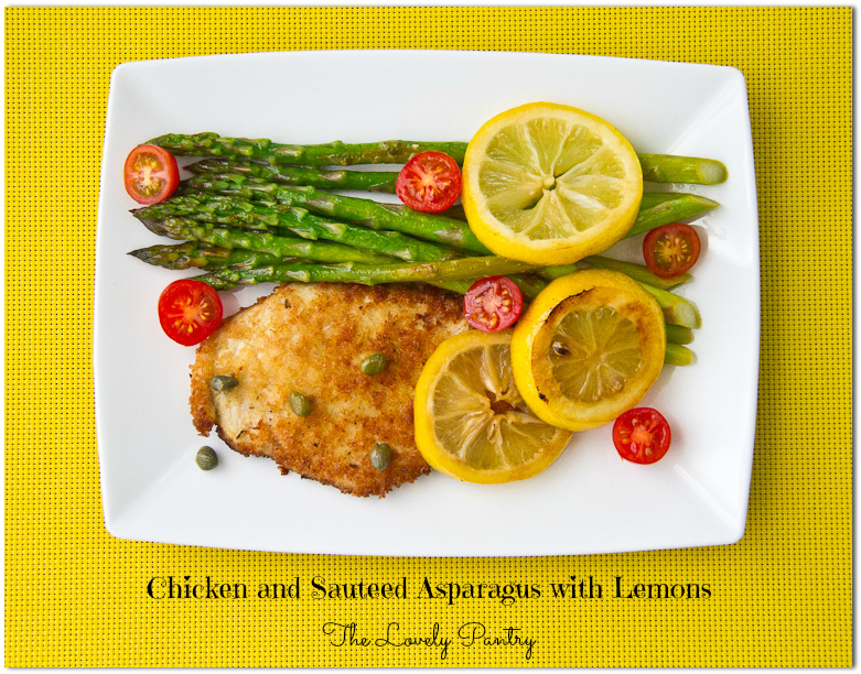 Chicken & Sauteed Asparagus with Lemon_1