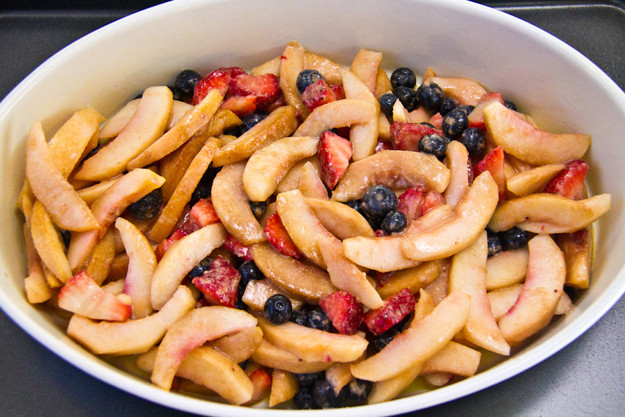 Peach and Berry Cobbler-29