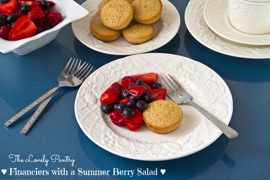 Financiers with Summer Berry Salad_1